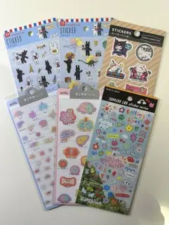 シールまとめ売り6枚 (すこやかフレンズ、トッピングラボなど)
