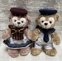 ダッフィー & シェリーメイ ぬいぐるみバッジ マリンスタイル2012