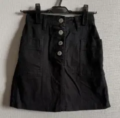 INGNI 台形スカート ブラックデニム 黒 Mサイズ