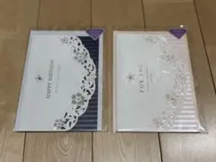 学研ステイフル レーザーカット花柄カード2種セット④