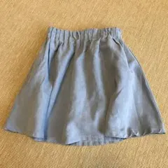 スカート　水色　120