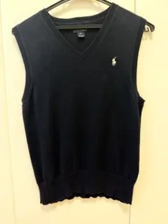 Polo Ralph Lauren Vネック ニットベスト ネイビー150センチ
