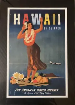 Hawaii by Clipper ビンテージポスター