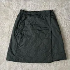 ユニクロ キルティング巻きスカート