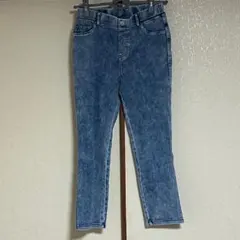 美品 ベルーナ 七分丈 レギンス パンツ レギパン ケミカル ビンテージ風 M