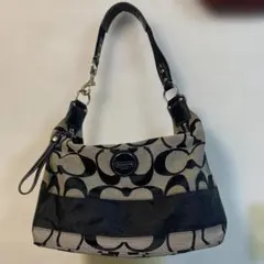 COACH ショルダーバッグ ベージュ×ブラック