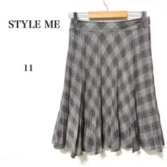 STYLE ME スタイルミー　グレー系　プリーツスカート　11 L相当のサムネイル