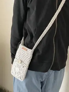 ハンドメイド　　ショルダーバッグ　スマホショルダーバッグ　ポシェットサコッシュ