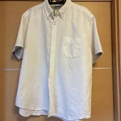 オックスフォード　白　シャツ　LL