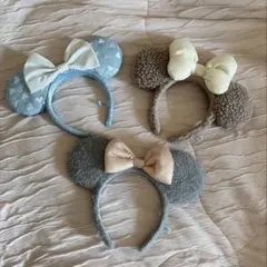 ディズニーランド　ミニーちゃんカチューシャセット