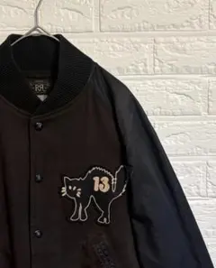 RRL ダブルアールエル ブラックキャット スタジャン 黒猫 ブラウン XS