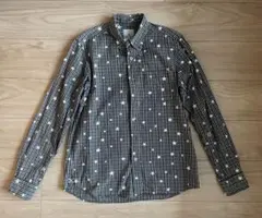uniform experiment スター柄 チェックシャツ 長袖　サイズ1