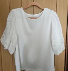しまむら　 パフスリーブ 半袖　トップス Lサイズ