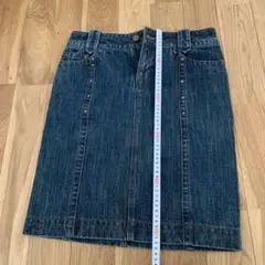 ヒロココシノ　デニム　スカート　膝丈のサムネイル