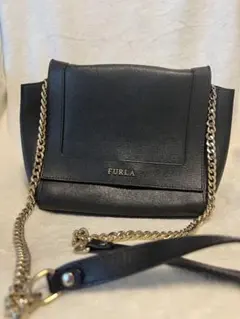 フルラ FURLA ブラック チェーンショルダーバッグ