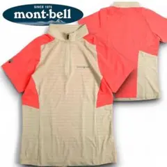 モンベル ハーフジップ 半袖 カットソー プルオーバー 登山 トレッキング S