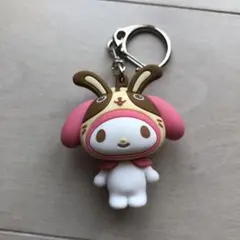 サンリオ　マイメロディ♡クロミ　宇佐美　コラボ　立体ラバーキーホルダー　非売品