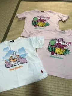ムージョンジョン　110センチ&120センチ半袖Tシャツ　３枚組