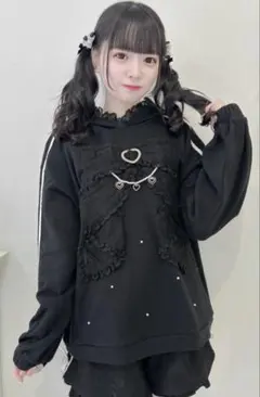 ROJITA リボンデザイン裏毛スエットミニワンピース