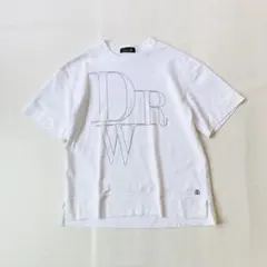 【美品】ドゥロワー　ロゴTシャツ　DRW ビッグプリント　ロゴ刺繍　ワイドのサムネイル