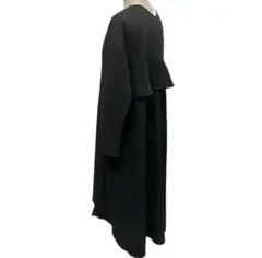 ノスタルジア　長袖ニットワンピース　ブラック　黒