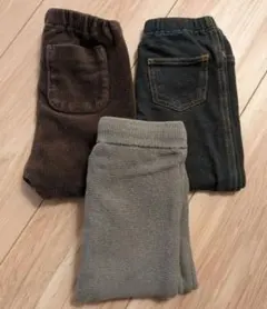 ユニクロ　H&M　74-80cm パンツ3点セット