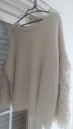 JEANASIS モップスリーブニットセーター＋ニット帽