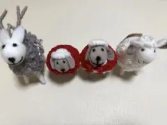 MARK’S 羊 トナカイ オブジェ 4体セットハンドメイド インテリア 雑貨