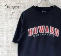 チャンピオン☆刺繍ロゴ☆半袖　Tシャツ ビッグプリント カレッジT 大学 古着