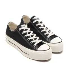 【美品】26cm Converse オールスター 厚底 ブラック ローカット