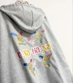 新品未使用 サンリオ U・SA・HA・NA ウサハナ 刺繍 パーカー M