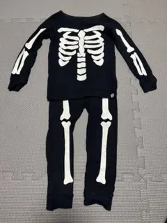 ベビーギャップ　ハロウィン　セットアップ　スカル　95サイズ