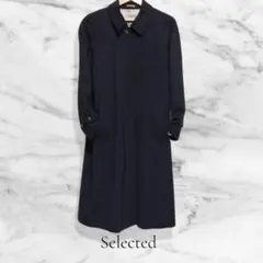 Selected カシミヤ100% ステンカラーコート ラグラン フォーマル M
