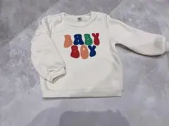 SHEIN☆白 アイボリー トレーナー 裏起毛 2～3y(92~98cm)