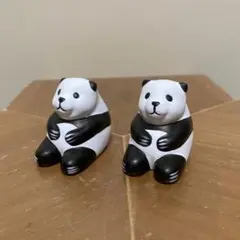 パンダの置物 2個セット