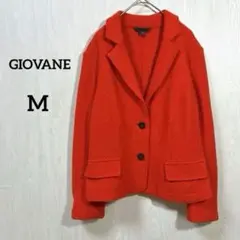テーラードジャケット コート ウール 赤 レッド GIOVANE 美品 個性 M
