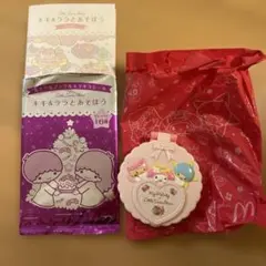 マクドナルド　ハッピーセット　キキ＆ララ マイメロ　小物入れ　ミニキャラシール