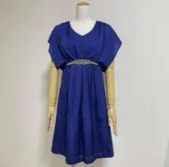 パーティードレス　ブルー　ワンピース