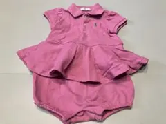 Ralph Lauren ピンクロンパース 3M