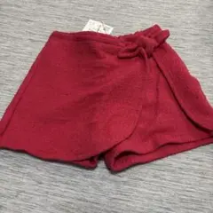 【新品】ZARA 赤 ショートパンツ 98サイズ