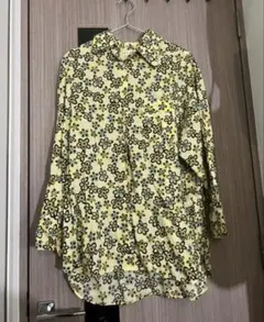 ユニクロ　マルニ【Ｌ】長袖オーバーサイズシャツ　花柄