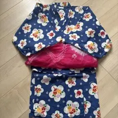 女の子セパレート浴衣⭐︎兵児帯つき120サイズ　コンビミニのサムネイル