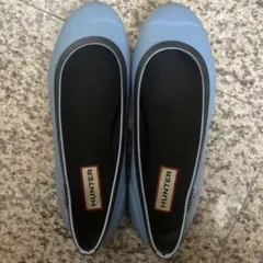 HUNTER ライトブルー レインシューズ