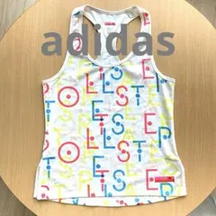 【送料込み】adidas ステラスポーツ　Lサイズ 総柄 トレーニング　白