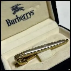 【特別セール】バーバリー　ネクタイピン　ゴールド系　高級　専用箱付き　ロゴ入り