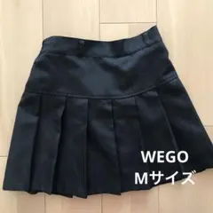 WEGOプリーツキュロットスカートMサイズ　ブラック　ミニスコート