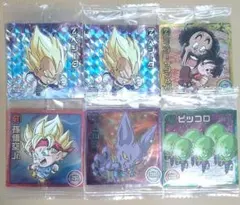 ドラゴンボール 超戦士シールウエハース超 超絶感謝の十周年 シール5種6枚セット