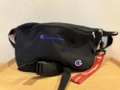 ブラック　ウエストポーチ　ボディバッグ　赤