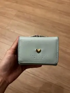 三つ折り財布 ミントグリーン
