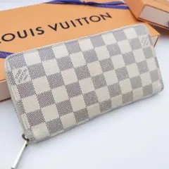 正規品　LOUISVUITTON　ジッピー オーガナイザー　国内正規直営店　ダミエ　アズール ジッピーオーガナイザー ダミエアズール ラウンドファスナー長財布 PVC